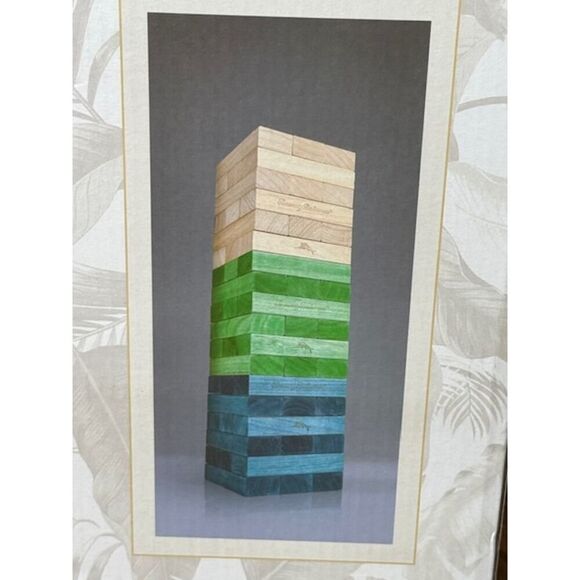 Tommy Bahama Tumbling Tower Game - Extremely RARE 21” Tall - Picture 3 of 4